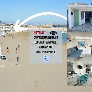 Appartement Le Vrai Cabanon De La Plage Clim-wifi-netflix, Marseille